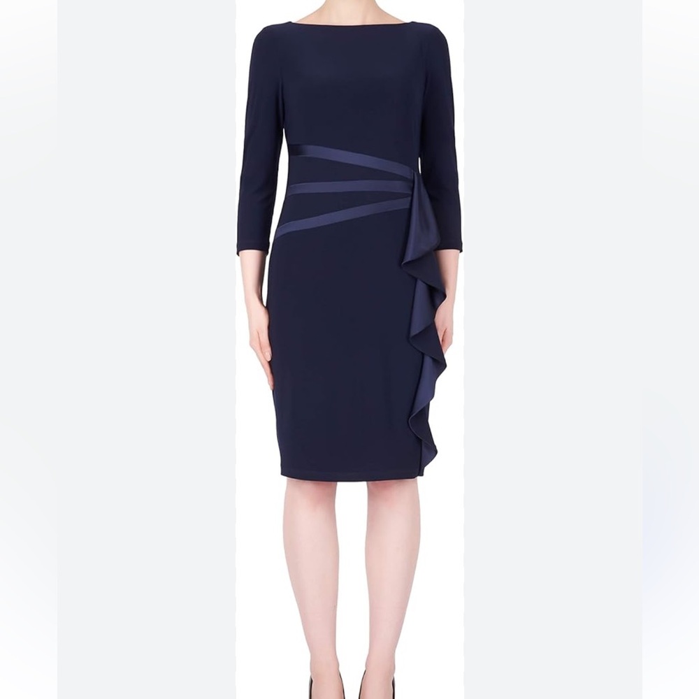 Jospeh Ribkoff Sapphire Draped Dress